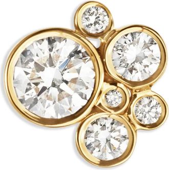 Sophie Bille Brahe Orecchino singolo Bisou in oro giallo 18 carati con diamante