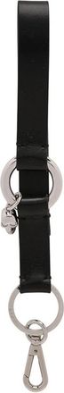 Alexander McQueen Skull Charm Met Ring - unisex - Sleutelhangers & Tashangers - Grijs - ONE Size - Leer - Accessoires