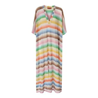 Missoni Maxi Dresses, female, Multicolor, Size: S Long Cover Up