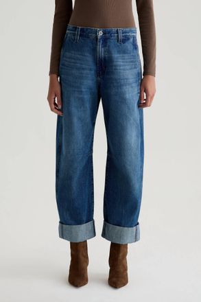 AG - Adriano Goldschmied Mercer High Rise Barrel Pant In Nouveau