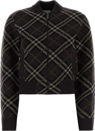 Burberry Genevieve Cardigan - Dames - Bomber jackets - Veelkleurig - S - Wol - Jassen