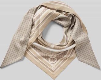 Guess Bandana mit Label-Print in Beige, Gr&ouml;&szlig;e 1