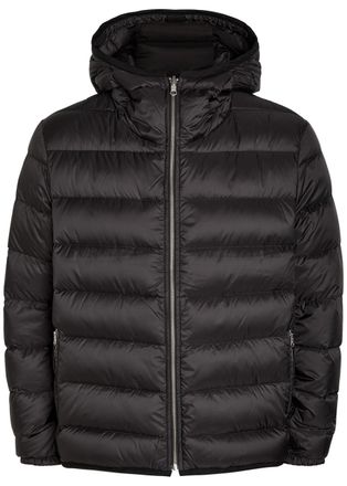 Ten c Ten C Padded Hooded Nylon Jacket - Dark Grey - 52 (UK42 / XL)