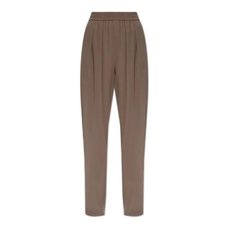 Emporio Armani Rechte broekspijpen - Dames - Straight fit broeken - Bruin - M - Broeken