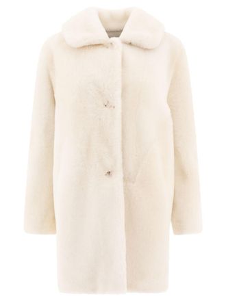 B & W Reversibile Shearling Coat