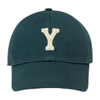 Saint Laurent Y Varsity Cap - Heren - Accessoires - Groen - Maat: 59 CM Katoen