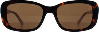 Moschino Love Rectangle Womens Havana Brown MOL060/S - One Size