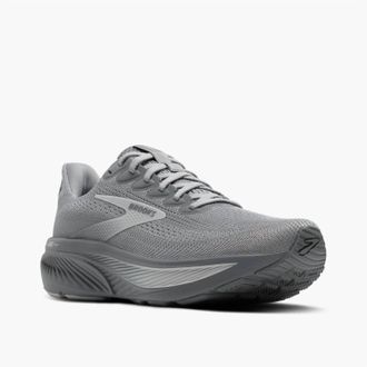 Brooks Mens Ghost 17 Running Shoes In Primer Gray/oyster Mushroom