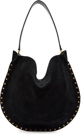 Isabel Marant Oskan Hobo Suede Shoulder bag - Black - One Size