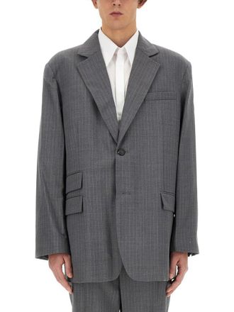 Helmut Lang Grey Virgin Wool Jacket