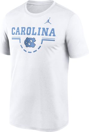 Nike Jordan Mens North Carolina Courtside Jordan Brand Dri-FIT College T-Shirt in White | 0JTI10ANCN-5DA