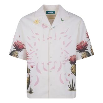 Barrow Popeline Shirt - Heren - Korte mouwen Overhemden - Veelkleurig - S - Katoen - Overhemden