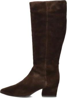 Unisa Schoenen, Dames, Bruin, 41 EU, Su&egrave;de, Stijlvolle Su&egrave;de Hoge Hak Laarzen