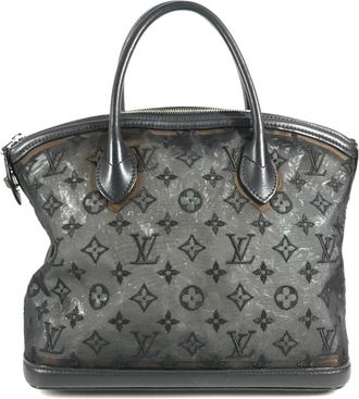 Louis Vuitton Black Monogram Handbag Tote Bag (Pre-Owned)