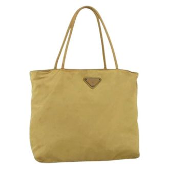 Prada Pre-owned Tote Bags, female, Yellow, Size: ONE SIZE Pre-owned Vintage Tote Bag