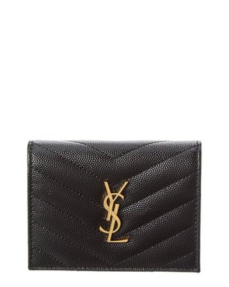 Saint Laurent Cassandre Leather Coin Purse