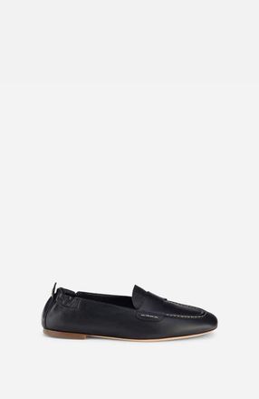 AGL Mara Pure Leather Moccasin in Black Nappa at Nordstrom, Size 38.5