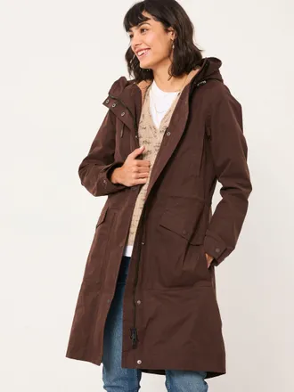 Fat Face FatFace Taylor Chocolate Brown Waterproof Coat