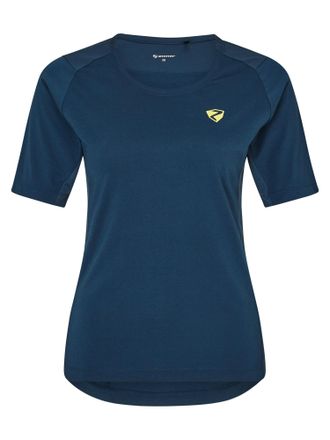 Ziener T-Shirt ZIENER NESTONIA, Damen, Gr. 36, blau (dunkelblau), Obermaterial: 1. 85% Polyester, 15% Baumwolle; 2. 100% Polyester, Shirts T-Shirt