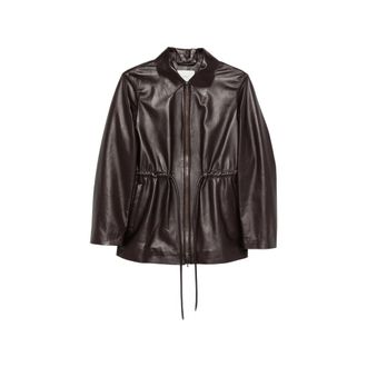 Joseph Drawstring Leather Jacket