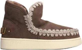 Mou New Eskimo Sneaker Suede - Let - Dames - Winterlaarzen - Bruin - 39 EU - Wol - Schoenen