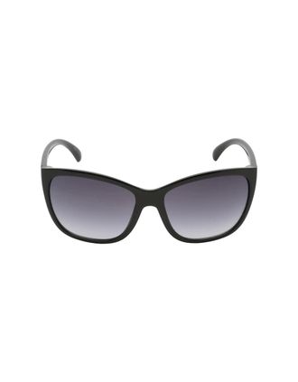 Calvin Klein Womens Calvin Klein Dark Grey Gradient Lens Black Sunglasses - Size: ONE size