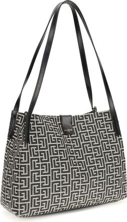 Balmain Womens Black Cotton Shoulder Bag
