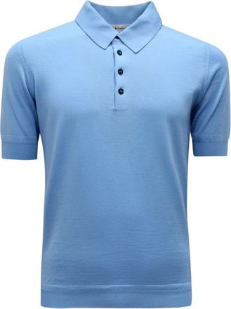Goes Botanical Italiaanse Wollen Jas Hemelsblauw - Heren - Polos - Blauw - S - Wol - Tops