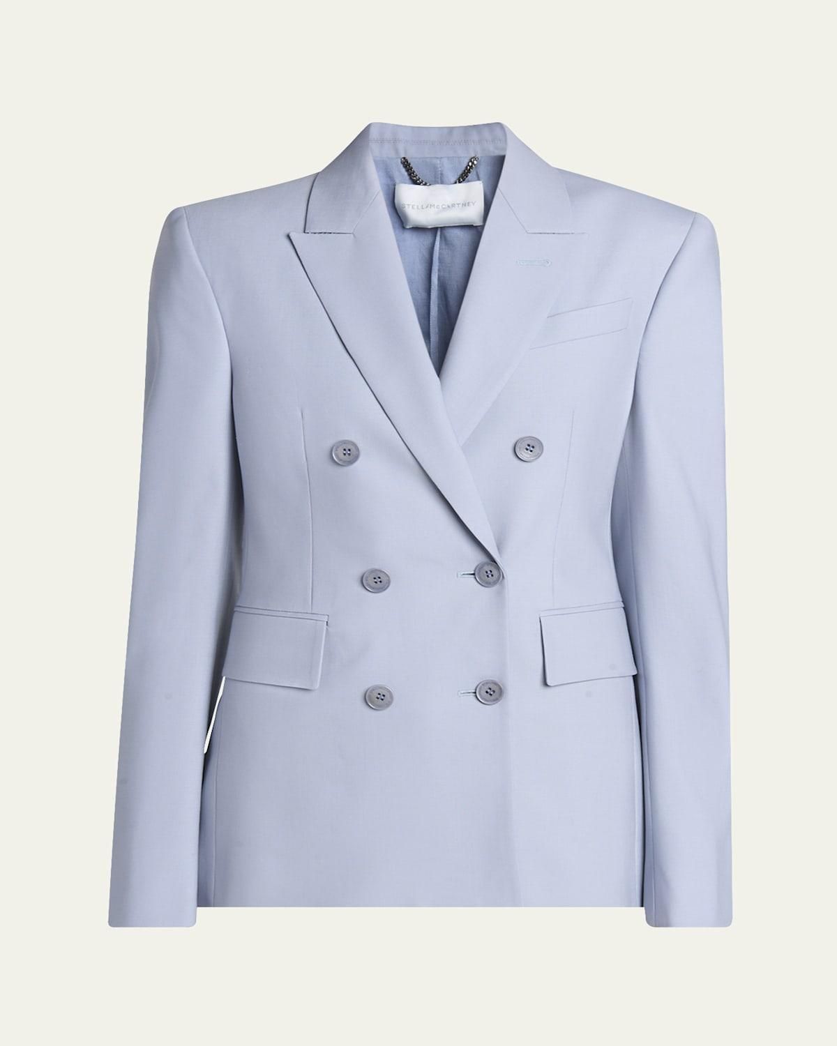 Stella McCartney Womens Twill Oversize Blazer in Pink | Size