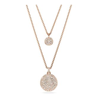 Swarovski Necklaces, unisex, Pink, Size: ONE SIZE Necklace Unisex Meteora Sublima Pendant White Rose Gold 5683449