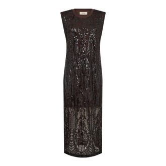 Mos Mosh Aran Harli Sequins Dress - Dresses - Mujer - Marr&oacute;n - XL