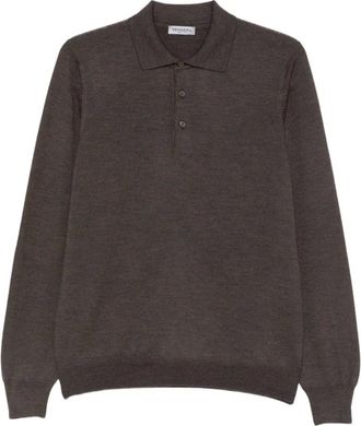 Vengera Tennis Polo - Heren - Tops - Bruin - Maat: L Wol