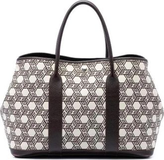 Herm&egrave;s Pre-owned Garden Party 30 - Dames - Vintage Handtas - Wit - ONE Size - Leer - Vintage