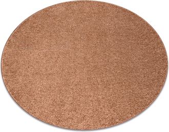 RugsX Rugsx - Moqueta Indus C&iacute;rculo Marr&oacute;n Cobre 82 Llanura Mezcla Orange Circulo 133 Cm