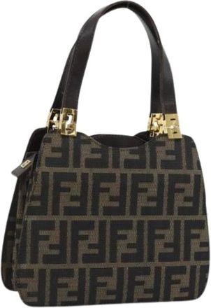 Fendi Pre-owned Zucca Canvas Hand Bag - - Pre-owned - Donna - Marrone - ONE SIZE