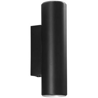 Luce-Ambiente-Design Applique DUDUK rotonda biemissione in metallo nero 7 cm