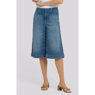 NYDJ Jeanne High Waist Denim Culottes in Breezy Palms at Nordstrom, Size 14