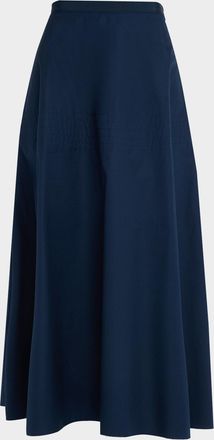 FFORME Deeta Flared Cotton Maxi Skirt