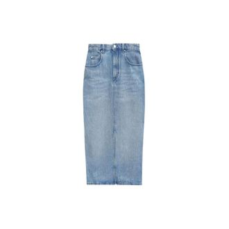 Isabel Marant Rokken, Dames, Blauw, S, Bloemenprint Rok