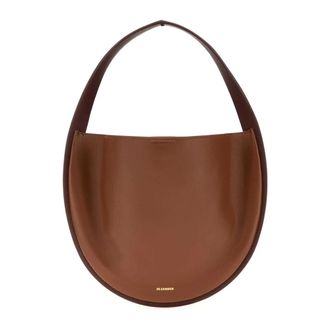 Jil Sander Handbags, female, Brown, Size: ONE SIZE Pivot Shoulder Bag