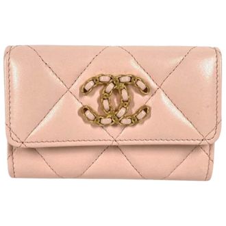 Chanel Pre-owned Wallets, female, Pink, Size: ONE SIZE Pre-owned Leather wallets