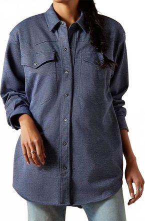 Ariat Mercantile Shirt Jacket In Dark Denim