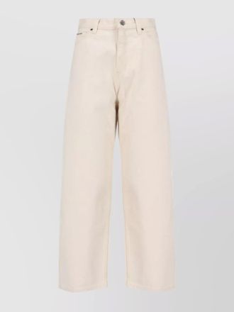 Calvin Klein straight leg trousers with pockets and loops