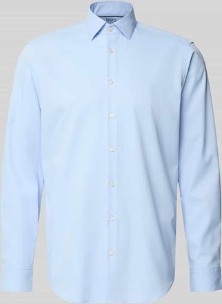 Jake*s Regular Fit Business-Hemd mit Knopfleiste in Bleu, Gr&ouml;&szlig;e 37/38