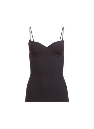Fleur du Mal Scooped Neck Built-In Bra Cami in Black at Nordstrom, Size 36Dd