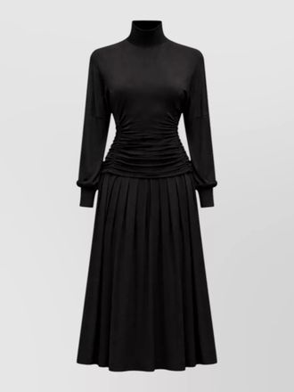 Ganni high neck midi dress