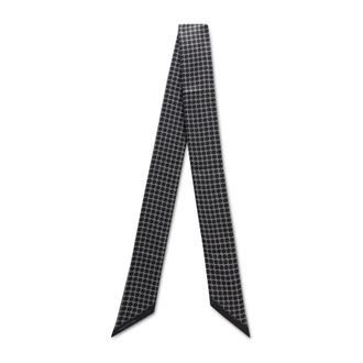 Tagliatore Zijden Sjaal met Geometrisch Patroon - Heren - Accessoires - Zwart - Maat: ONE Size Zijde