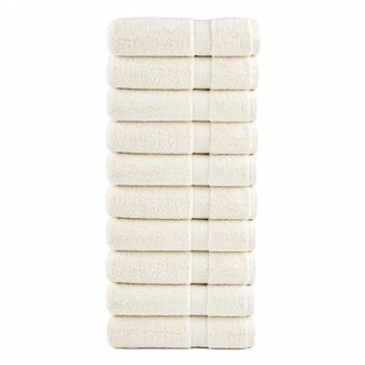 Berkfield Home Premium Bath Towels SOLUND 10 pcs 100x150 cm 600 gsm in Cream