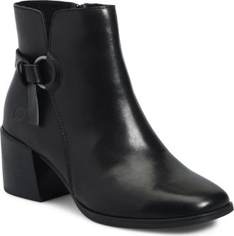 B&oslash;rn Livvy Bootie in Black Leather at Nordstrom, Size 9.5