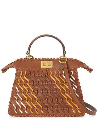Tiffany & Fred Woven Leather Top Handle Bag